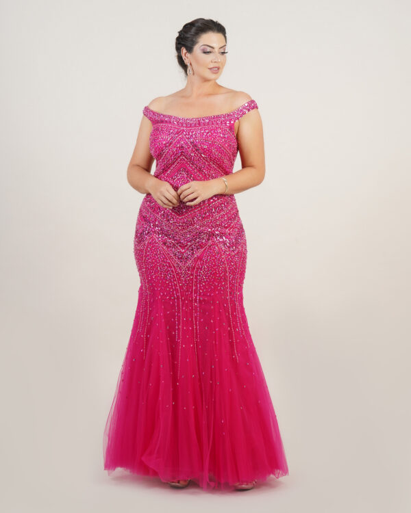 1526 - Vestido Lola Importado bordado ombro a ombro - 36 38 40 - Pink - Image 5
