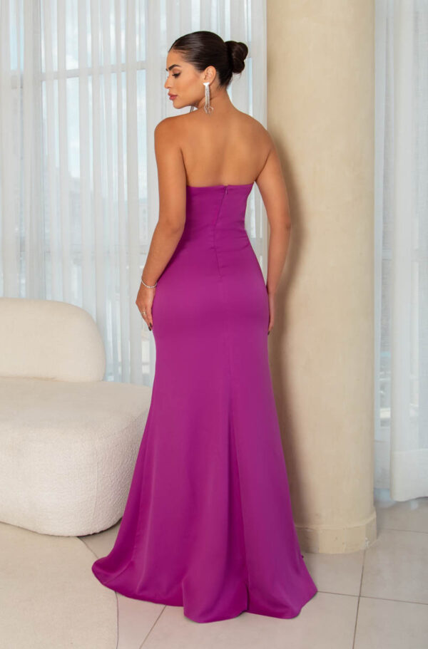 5773 - Vestido Elora Alfaiataria prega frontal e saia sereia - 38 40 42 - Fuchsia - Image 5