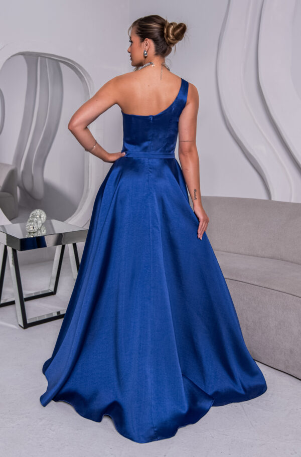 5794 - Vestido Alette Zibeline um ombro e saia rodada - 36 38 40 42 - Royal - Image 4